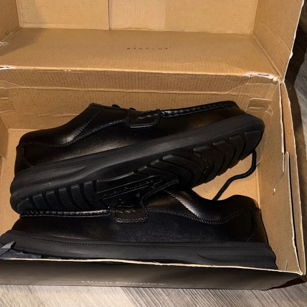 Sleek Black Leather Derbys